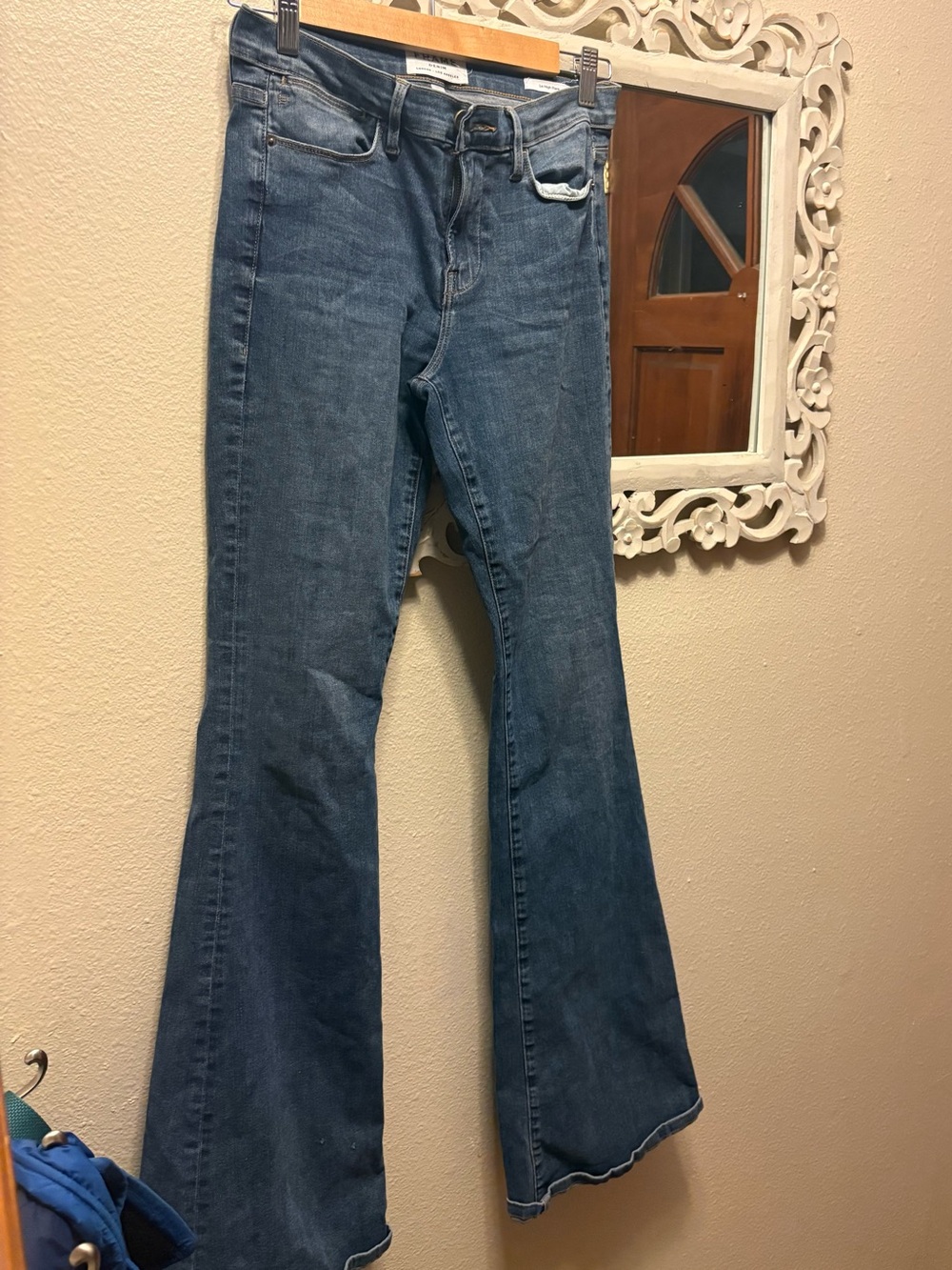 Frame Denim Dark Blue Flare Jeans